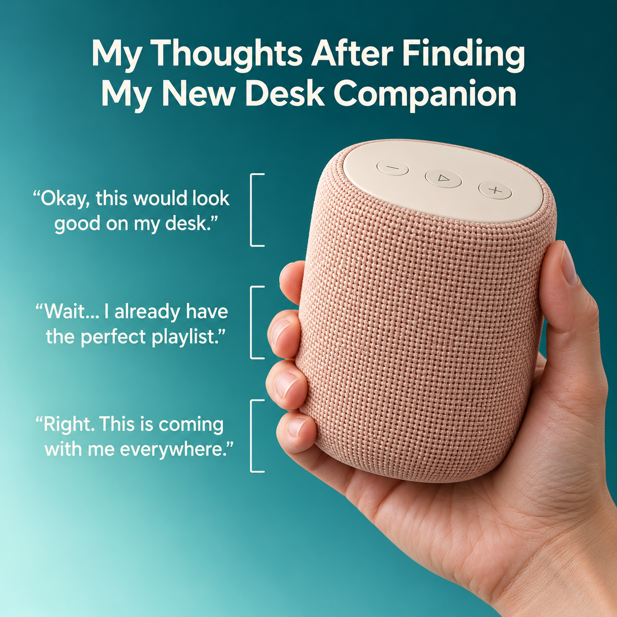 Desk Speaker Review Style Ad